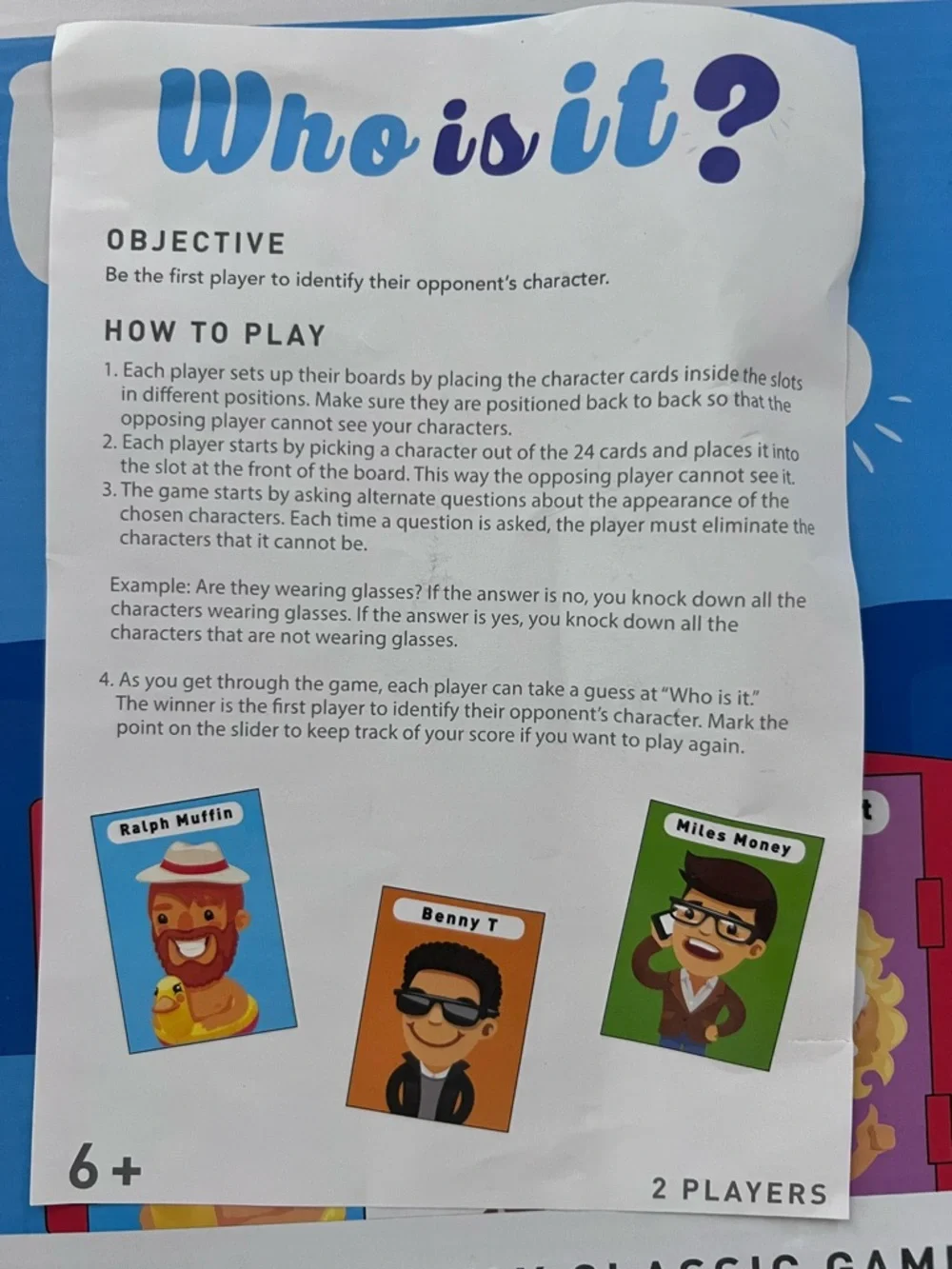 “Who Is It?” Board Game - Picture 3 of 6